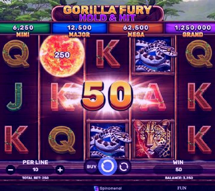 1 Reel - Gorilla Fury slot machine