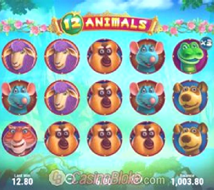 12 Animals (Booongo) online slot