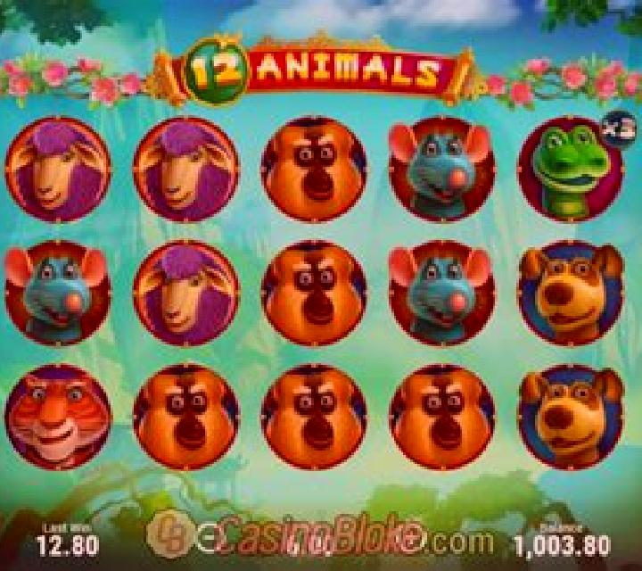 12 Animals (Booongo) slot game