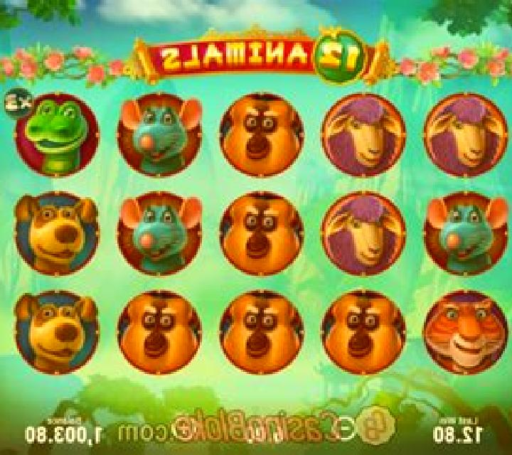 12 Animals (Booongo) slot machine