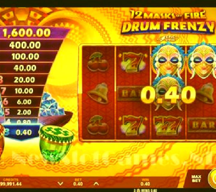 12 Masks of Fire Drum Frenzy slot
