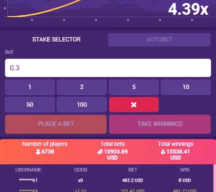 1xbet Crash slot game