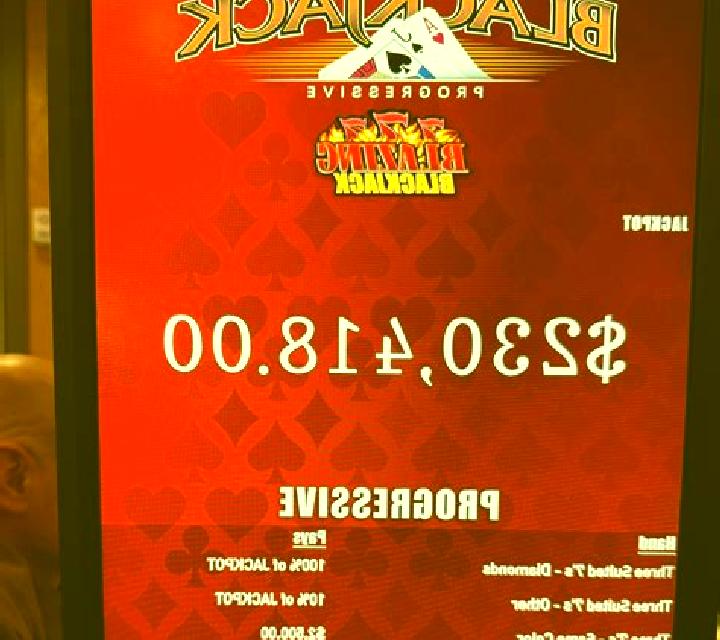 21+3 Progressive Blackjack slot