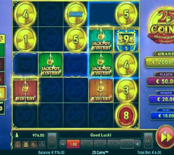 25 Coins slot