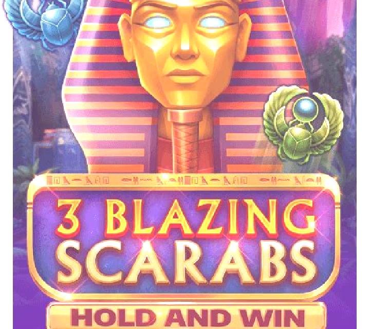 3 Blazing Scarabs Hold and Win slot