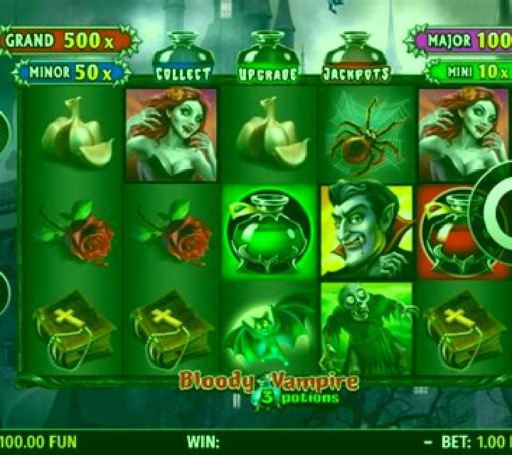 3 Potions Bloody Vampire slot game