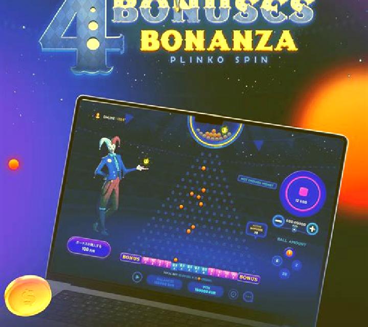 4 Bonuses Bonanza - Plinko Spin slot game