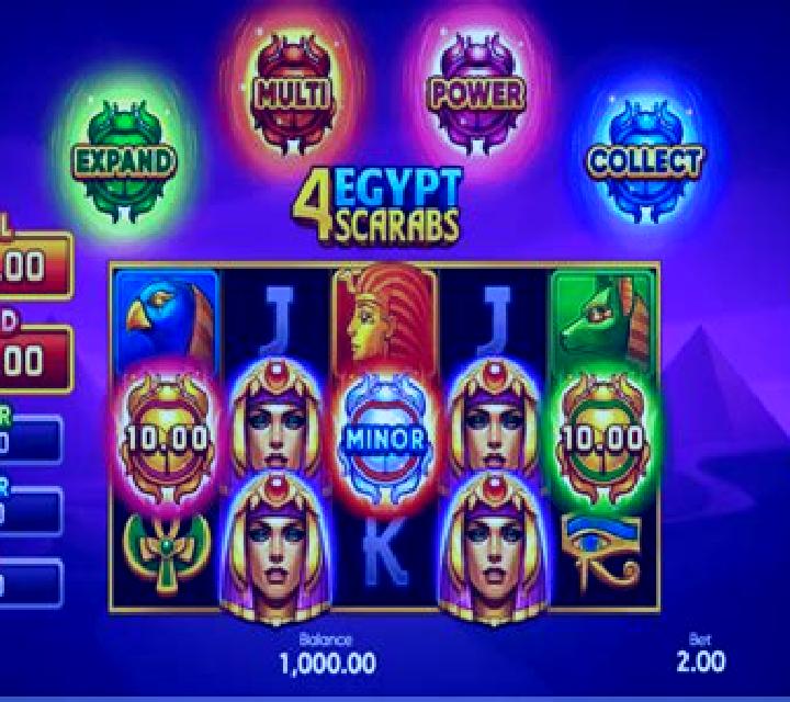 4 Egypt Scarabs: Hold and Win slot