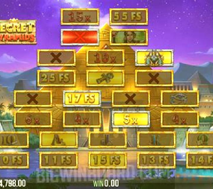 4 Secret Pyramids slot game