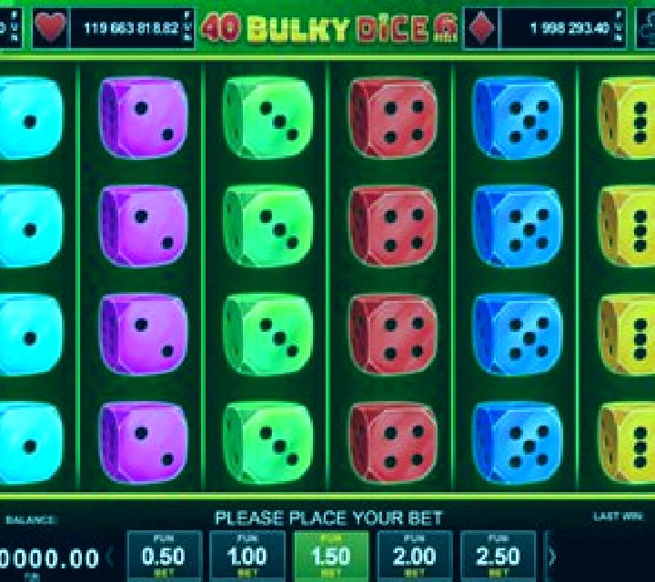 40 Bulky Dice 6 Reels online slot