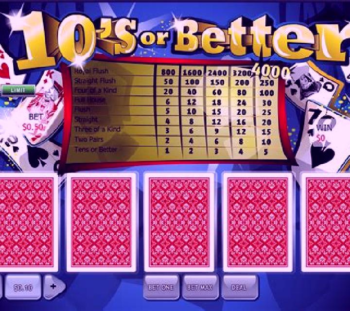 4x Tens Or Better Poker online slot