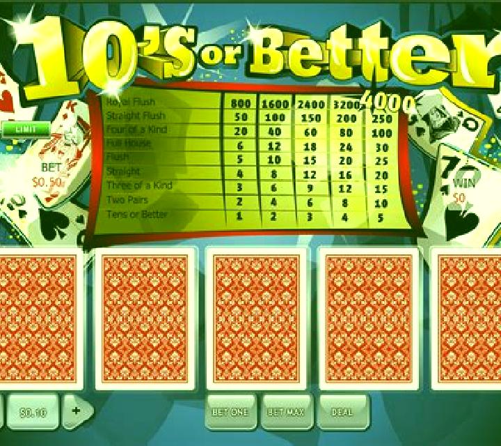 4x Tens Or Better Poker slot