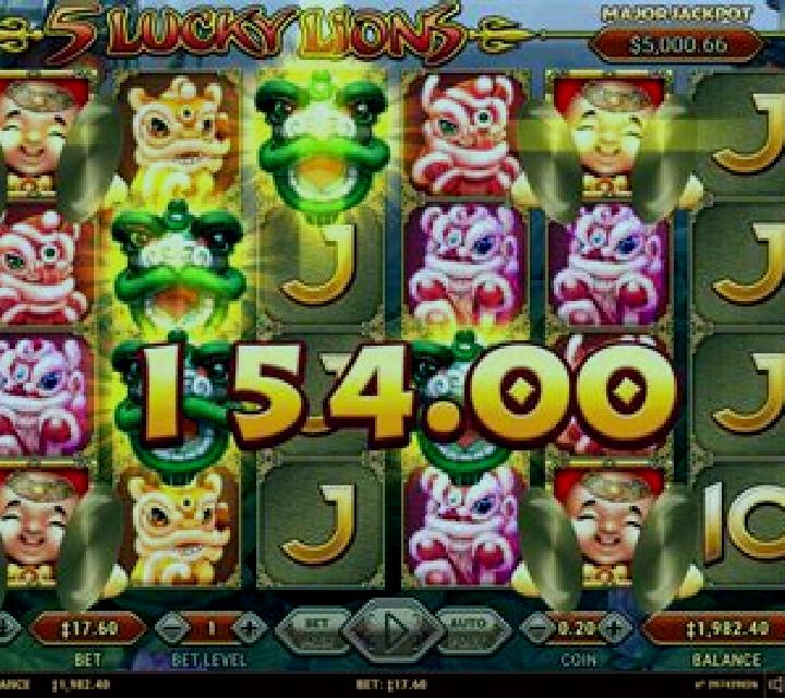 5 Lucky Lions slot machine