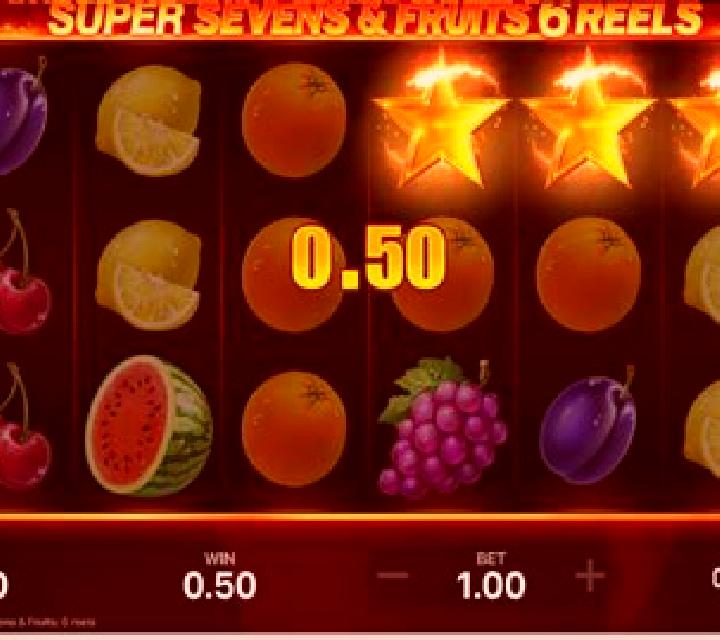 5 Super Sevens and Fruits: 6 Reels slot machine