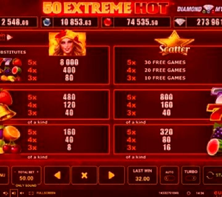 50 Extreme Hot online slot