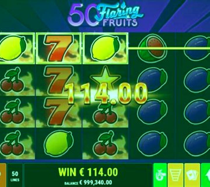 50 Flaring Fruits slot machine