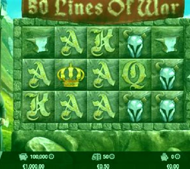 50 Lines Of War slot game