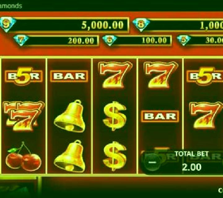9 Blazing Diamonds slot machine
