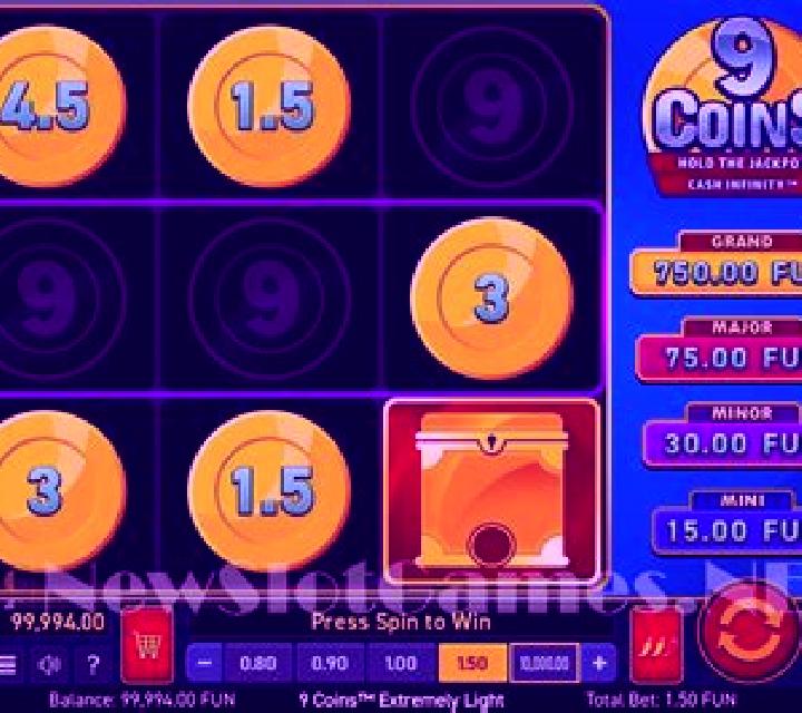 9 Coins Extremely Light slot