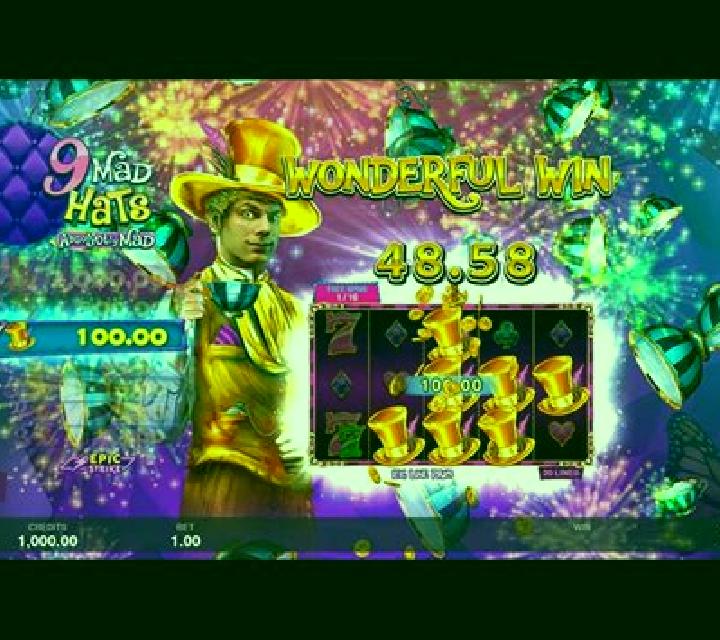 9 Mad Hats slot machine