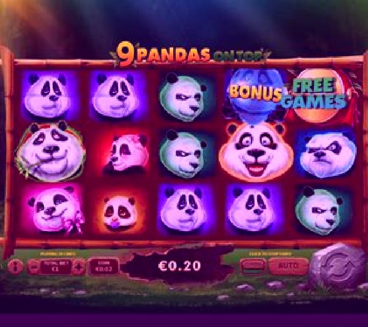 9 Pandas On Top slot game