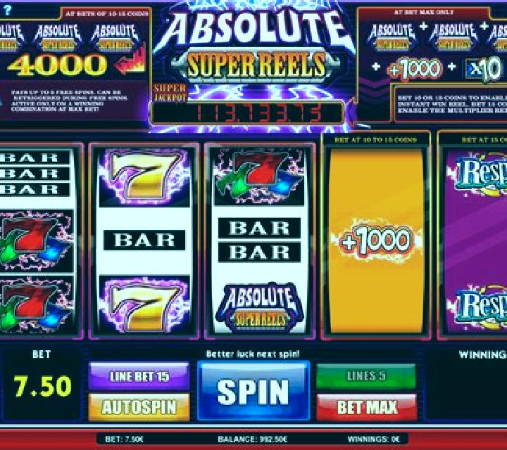 Absolute Super Reels slot game