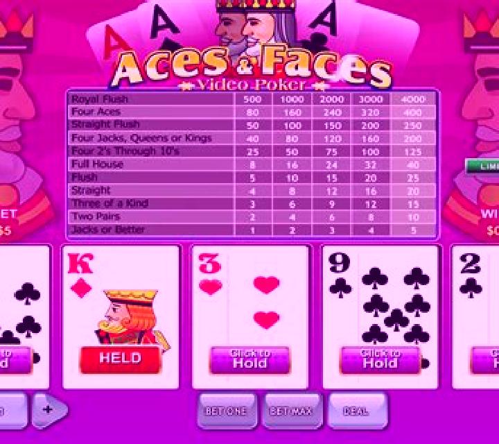 Aces and Faces Multihand (Playtech) slot machine