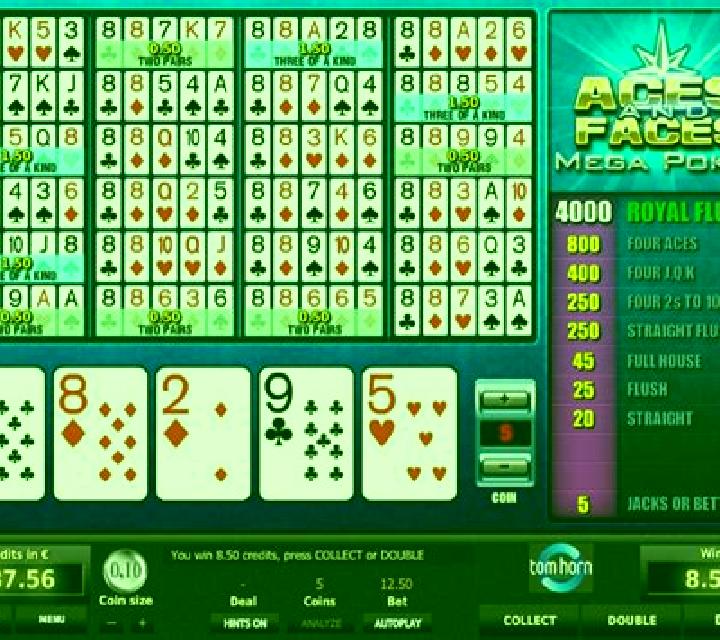 Aces & Faces Mega Poker slot