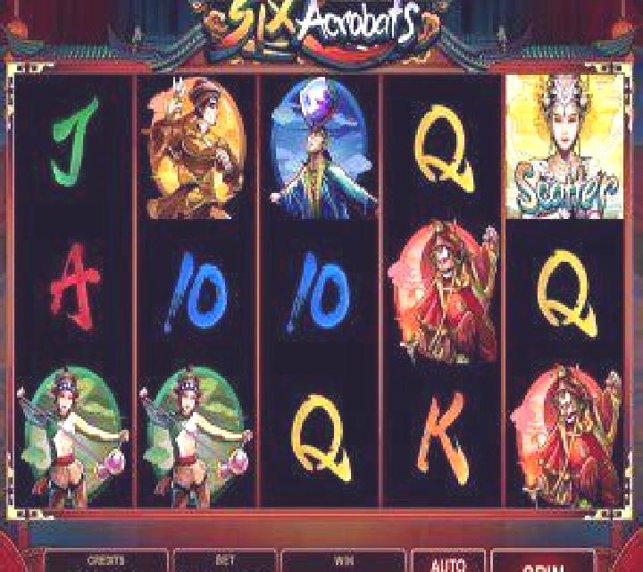 Acrobats slot machine