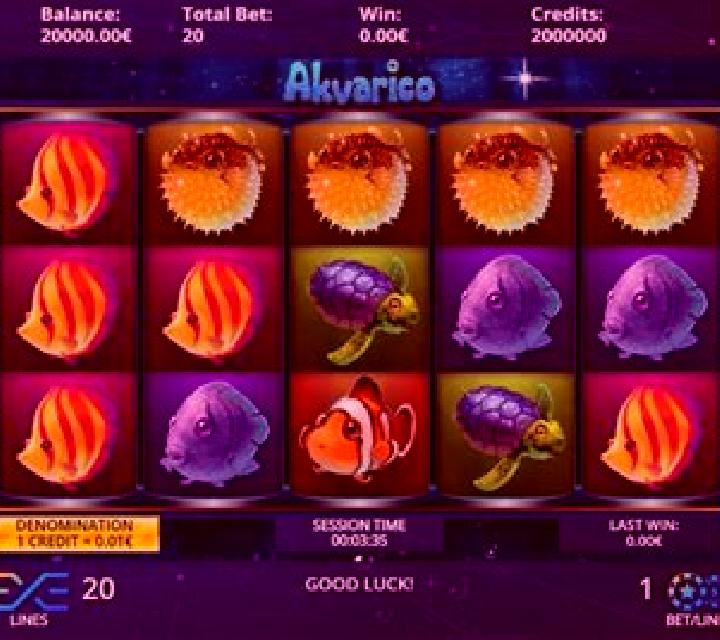Akvarico slot machine