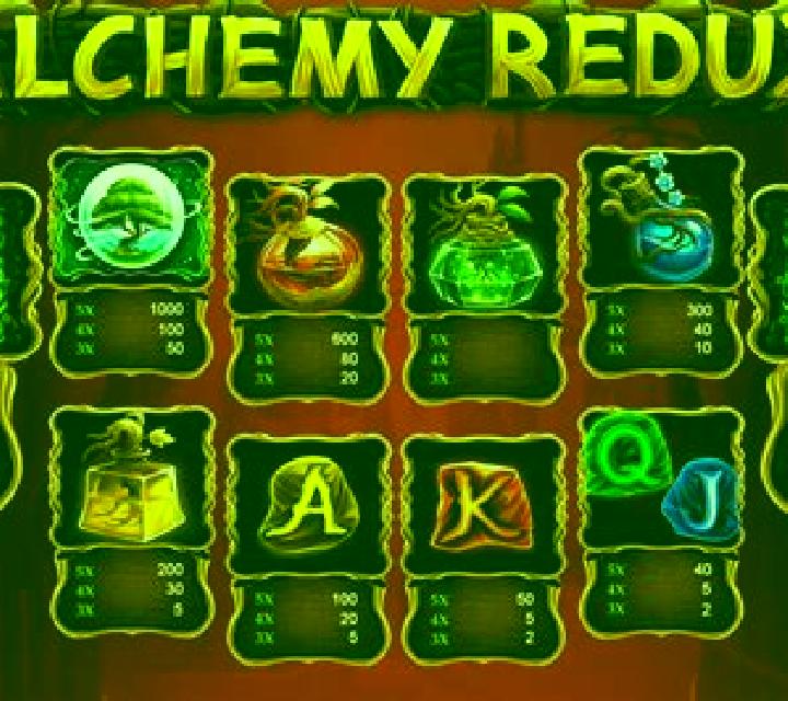 Alchemy Redux online slot
