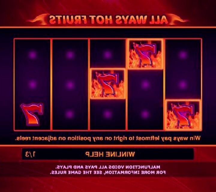 All Ways Hot Fruits slot machine