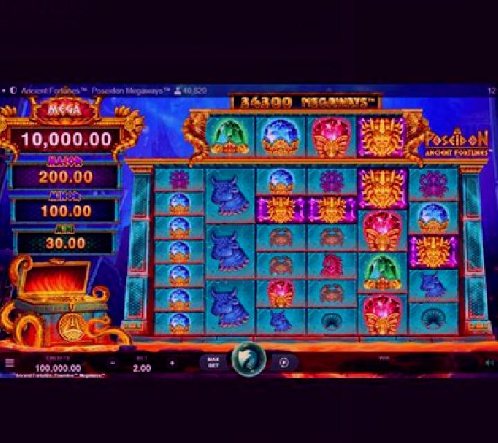 Ancient Fortunes Poseidon WowPot Megaways slot machine