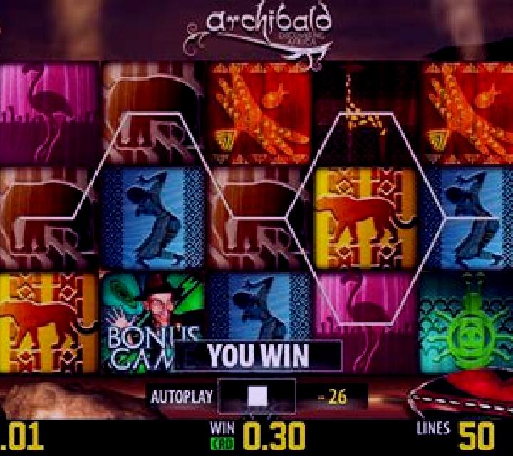 Archibald Discovering Africa HD slot machine