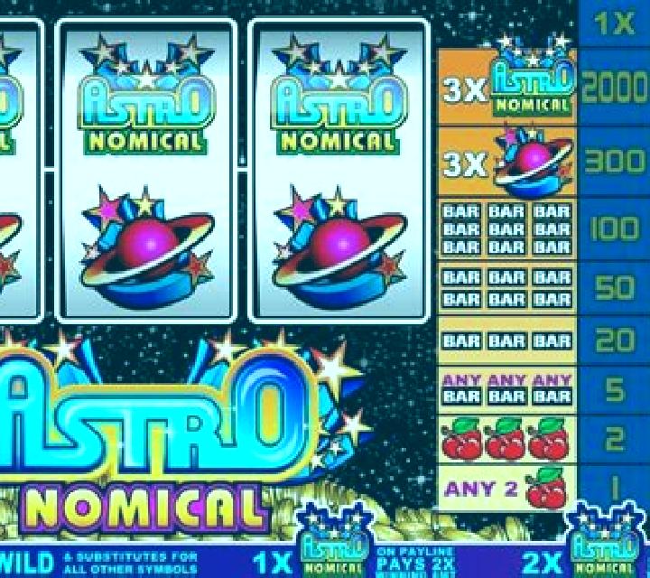 Astronomical slot game