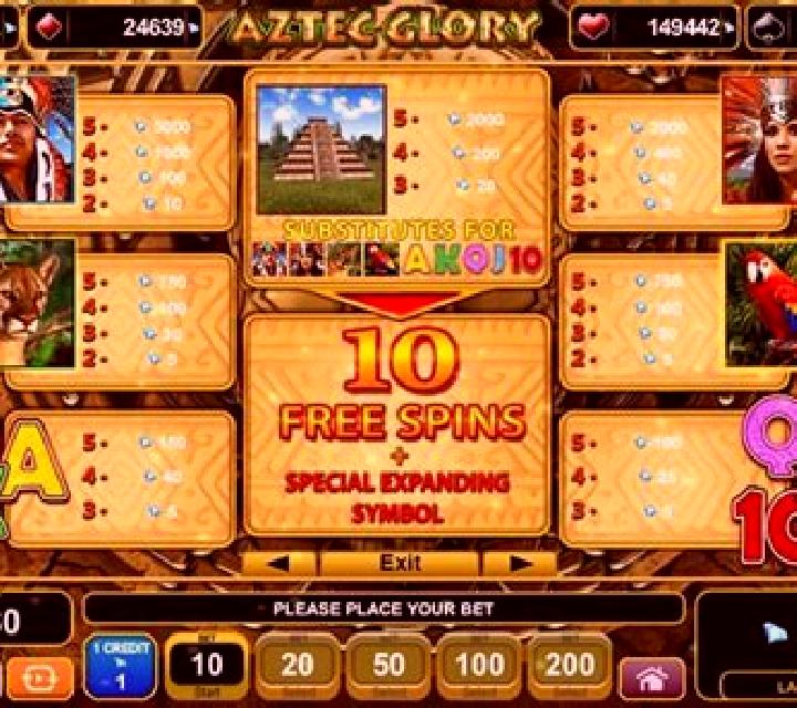 Aztec Glory slot machine