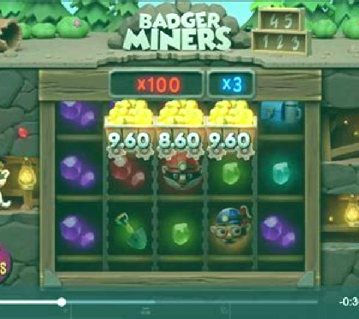 Badger Miners slot game