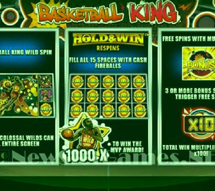 Basketball King Hold and Win slot game