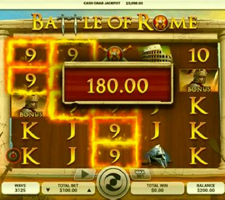 Battle of Rome slot machine