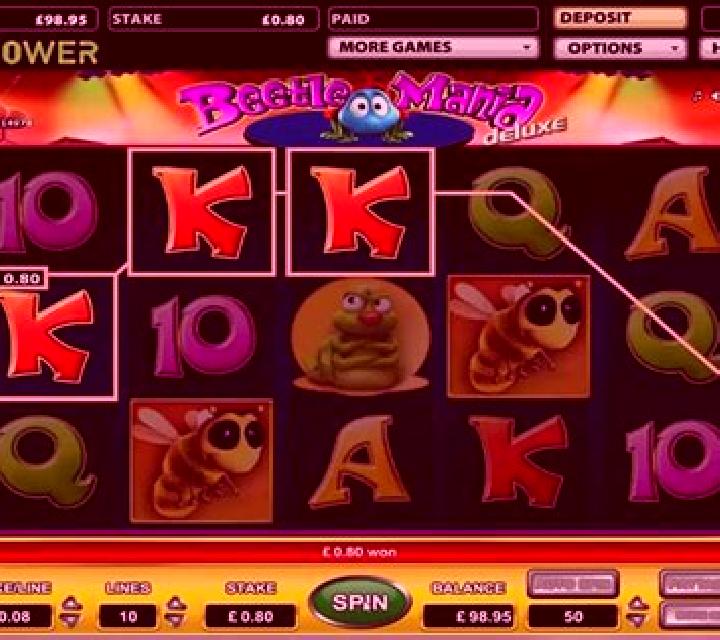 Beetle Mania deluxe slot