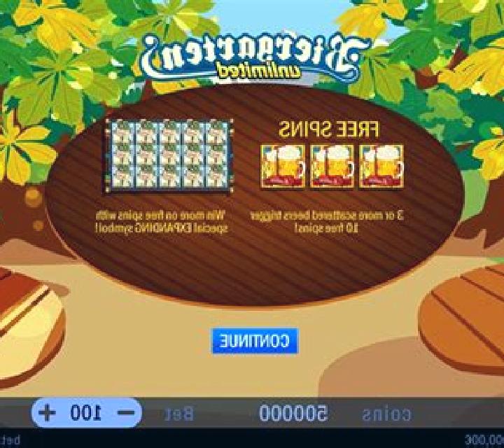 Biergarten slot machine