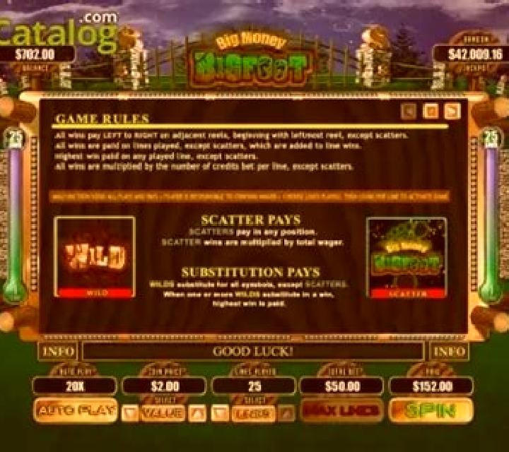 Big Money Bigfoot slot