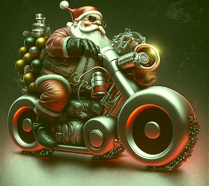 Biker Santa: Bells Angels Scratch slot machine