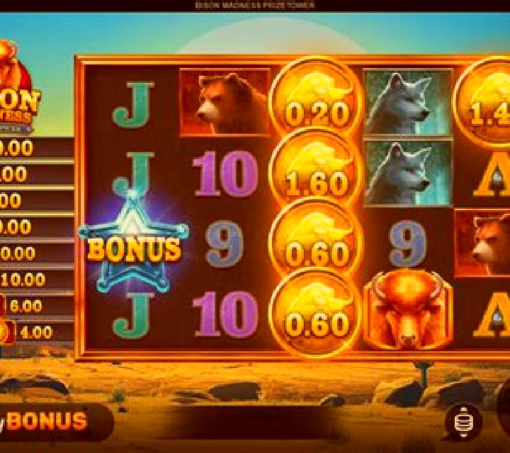 Bison Madness PrizeTower slot machine
