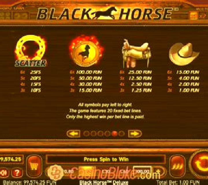 Black Horse Deluxe slot game