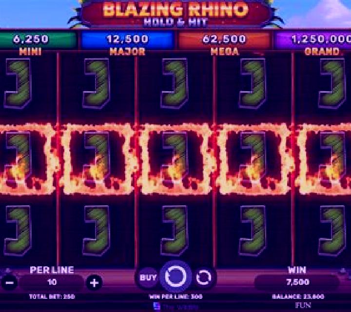 Blazing Rhino Hold & Hit slot