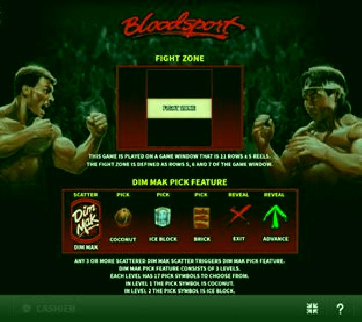 Bloodsport slot game
