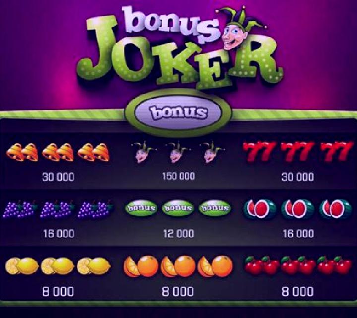 Bonus Joker slot