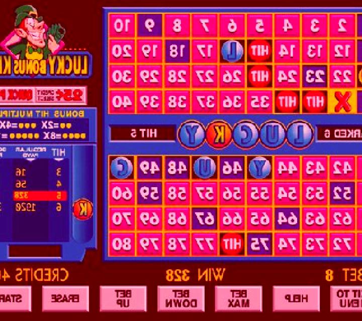Bonus Keno slot machine
