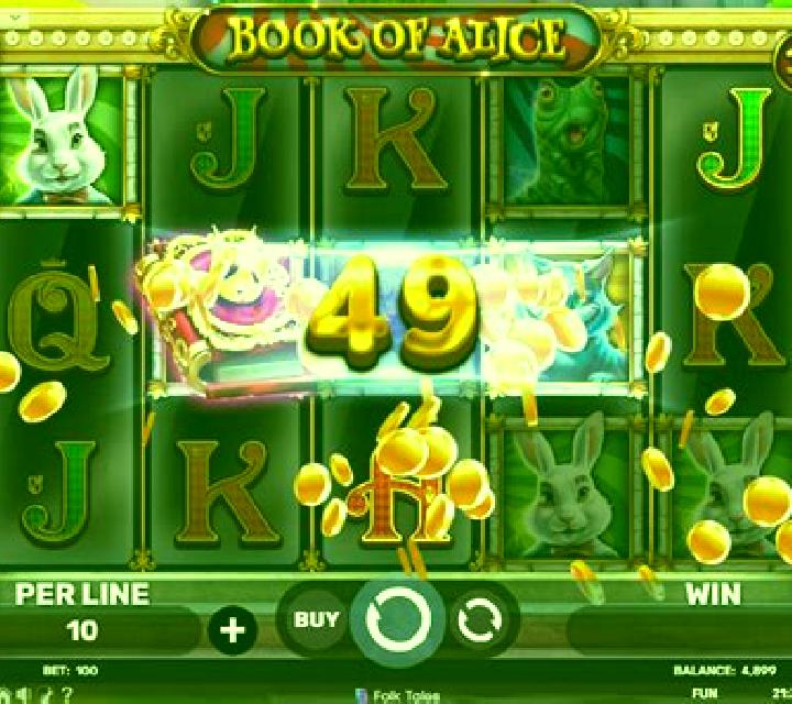 Book of Alice slot game